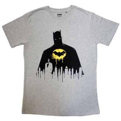 Picture of DC Comics Unisex T-Shirt: Batman Silhouette Drip