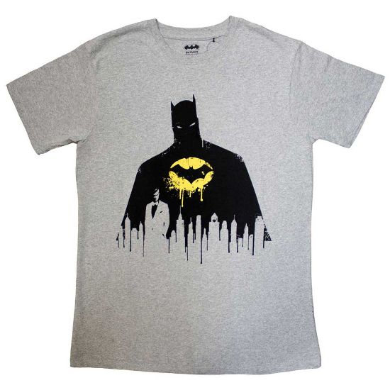 Picture of DC Comics Unisex T-Shirt: Batman Silhouette Drip