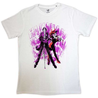 Picture of DC Comics Unisex T-Shirt: Joker - Harley & Joker Haha