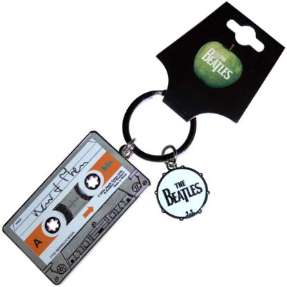 Picture of The Beatles Keychain: Now & Then Casette (Double Sided)