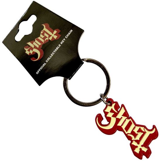 Picture of Ghost Keychain: Logo Red Shadow