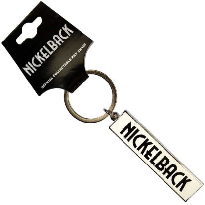 Picture of Nickelback Keychain: Black Logo White