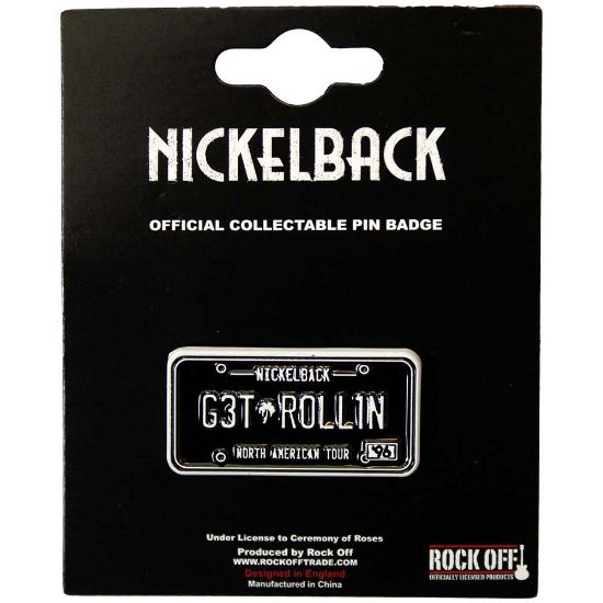 Picture of Nickelback Pin Badge: License Plate