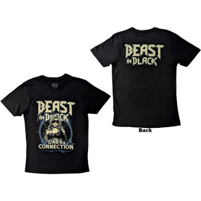 Picture of Beast in Black Unisex T-Shirt: Dark Connection Girl Back Print 