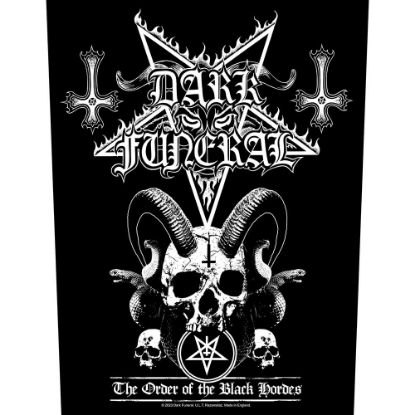 Picture of Dark Funeral Back Patch: Order Of The Black Hordes