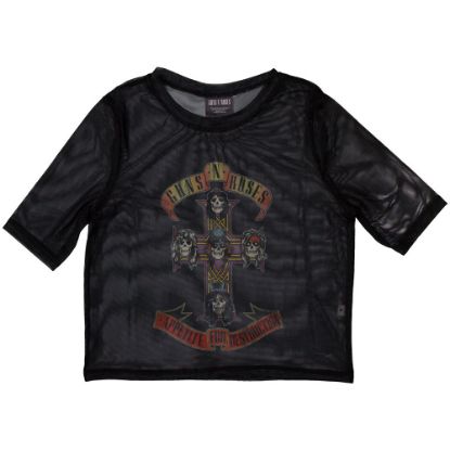 Picture of Guns N' Roses Ladies Crop Top: Appetite For Destruction Mesh