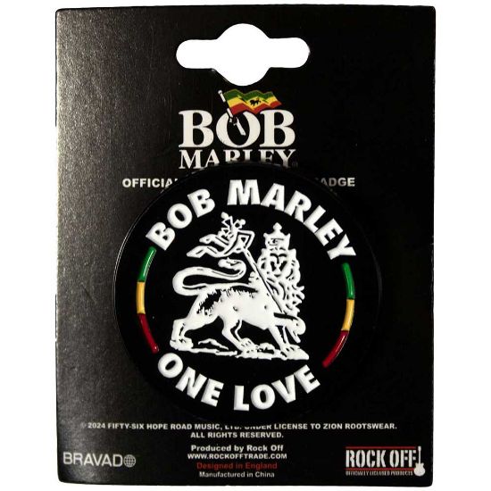 Picture of Bob Marley Pin Badge: Lion