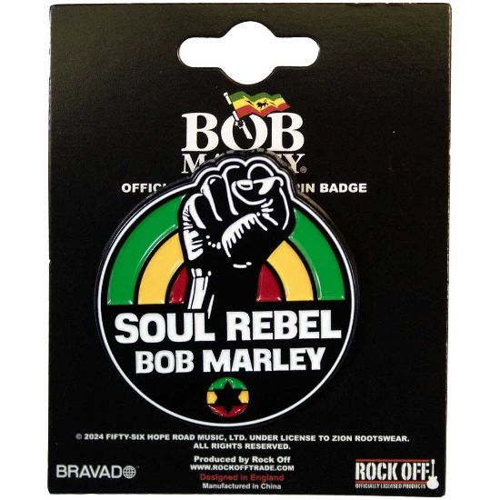 Picture of Bob Marley Pin Badge: Soul Rebel