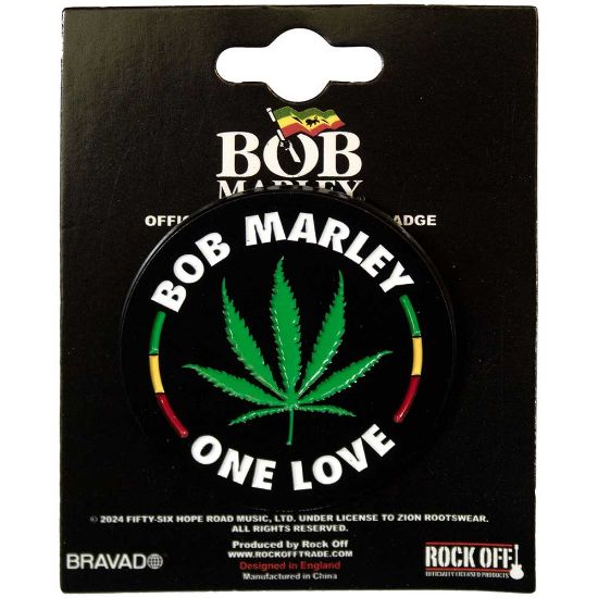 Picture of Bob Marley Pin Badge: Leaf