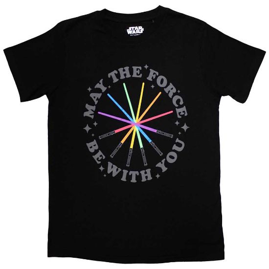 Picture of Star Wars Unisex T-Shirt: Rainbow Sabers