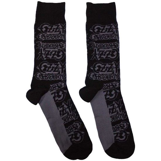 Picture of Ozzy Osbourne Unisex Ankle Socks: Logo Repeat (UK Size 7 - 11)