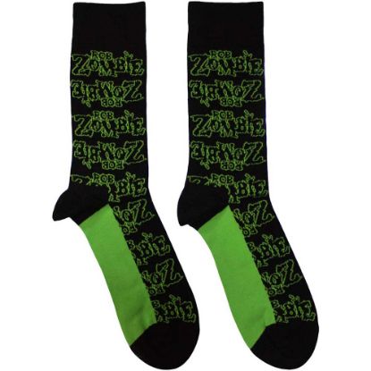 Picture of Rob Zombie Unisex Ankle Socks: Logo Repeat (UK Size 7 - 11)