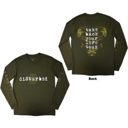 Picture of Disturbed Unisex Long Sleeve T-Shirt: European Tour '23 Take Back Ex-Tour Back Print
