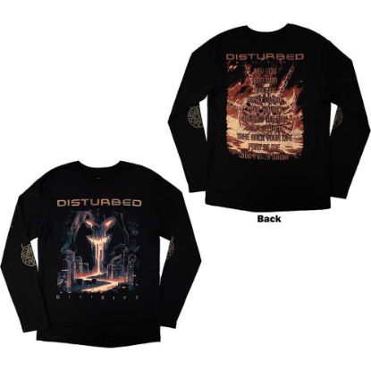 Picture of Disturbed Unisex Long Sleeve T-Shirt: European Tour '23 Divisive Ex-Tour Back Print