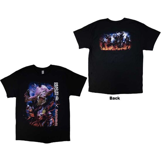 Picture of Iron Maiden Unisex T-Shirt: Dead By Daylight Monster Eddie Back Print