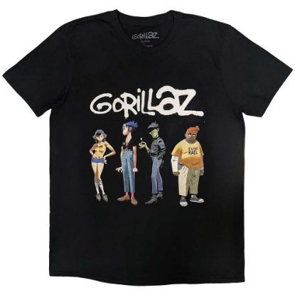 Picture of Gorillaz Unisex T-Shirt: Spray Logo Group