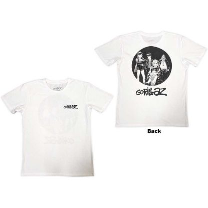 Picture of Gorillaz Unisex T-Shirt: Song Machine Brush Logo Back Print