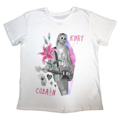 Picture of Kurt Cobain Unisex T-Shirt: Flower