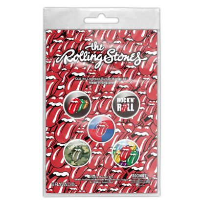 Picture of The Rolling Stones Button Badge Pack: Rock 'N' Roll