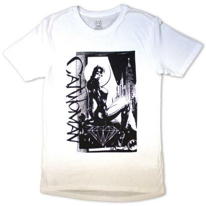 Picture of DC Comics Unisex T-Shirt: Catwoman - Skyline