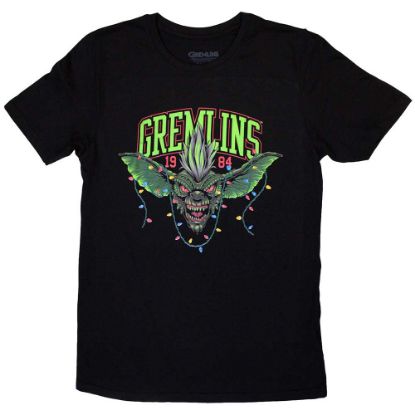 Picture of Gremlins Unisex T-Shirt: Stripe 1984 Xmas Lights  