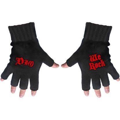 Picture of Dio Fingerless Gloves: We Rock