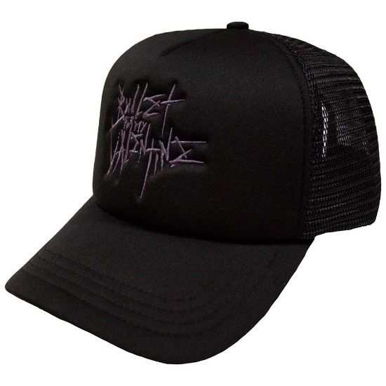 Picture of Bullet For My Valentine Unisex Mesh Back Cap: Purple Logo