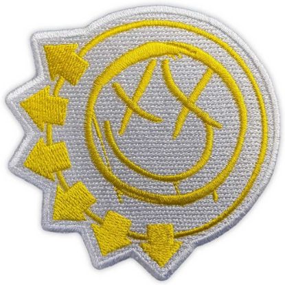 Picture of Blink-182 Woven Patch: Yellow Six-Arrow Smile (Standard) 