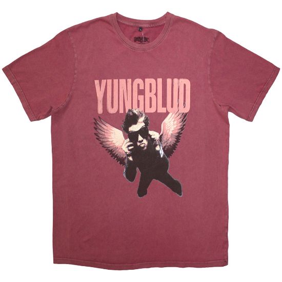 Picture of Yungblud Unisex T-Shirt: Wings (Wash Collection) (Small)