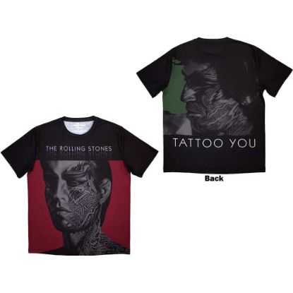 Picture of The Rolling Stones Unisex Sublimation T-Shirt: Tattoo You Back Print