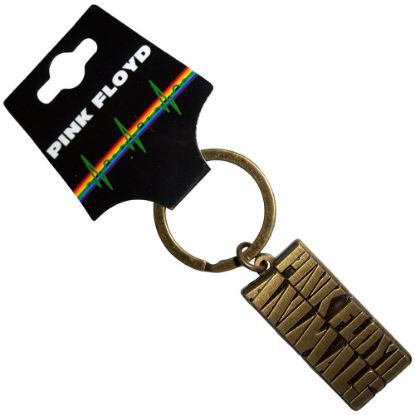 Picture of Pink Floyd Keychain: Animals Gold Text Logo