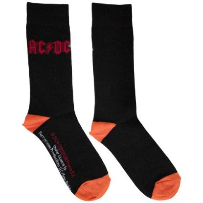 Picture of AC/DC Unisex Ankle Socks: Red Logo (UK Size 6 - 11)