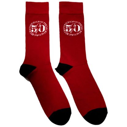 Picture of AC/DC Unisex Ankle Socks: 50th Logo (UK Size 6 - 11)