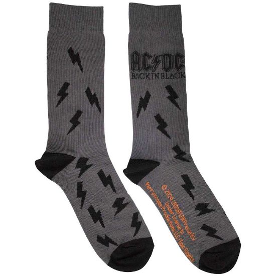 Picture of AC/DC Unisex Ankle Socks: Back in Black Bolts (UK Size 6 - 11)