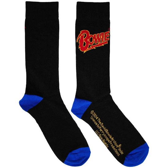 Picture of David Bowie Unisex Ankle Socks: Logo Blue Contrast (UK Size 6 - 11)