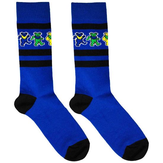 Picture of Grateful Dead Unisex Ankle Socks: Dancing Bears Stripe (UK Size 6 - 11)