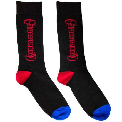 Picture of Grateful Dead Unisex Ankle Socks: Vertical Mono Logo (UK Size 6 - 11)