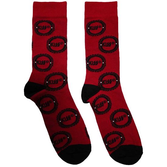 Picture of KISS Unisex Ankle Socks: Buzzsaw Logo Pattern (UK Size 6 - 11)