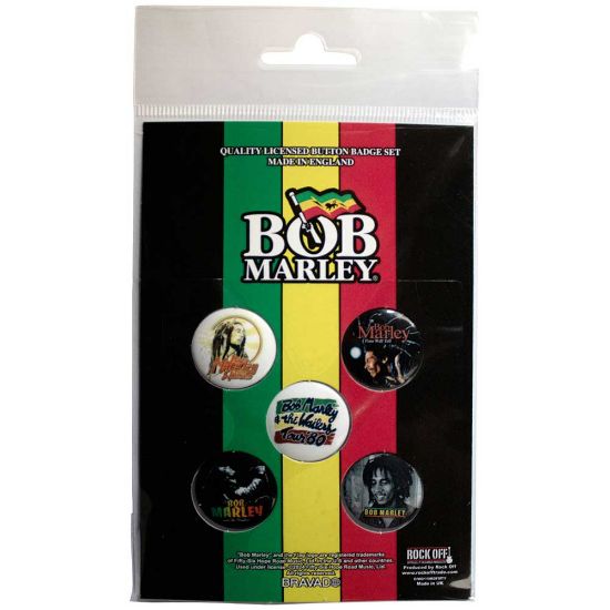 Picture of Bob Marley Button Badge Pack: Bob & The Wailers