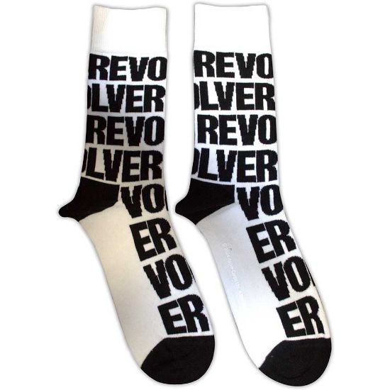 Picture of The Beatles Unisex Ankle Socks: Revolver Text Repeat (UK Size 7 - 11)