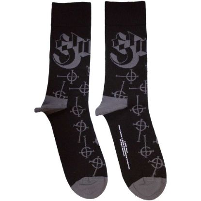 Picture of Ghost Unisex Ankle Socks: Symbol Pattern (UK Size 7 - 11)