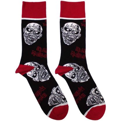 Picture of Iron Maiden Unisex Ankle Socks: Eddie Skulls (UK Size 7 - 11)