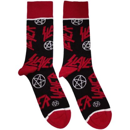 Picture of Slayer Unisex Ankle Socks: Logos and Pentegrams (UK Size 7 - 11)