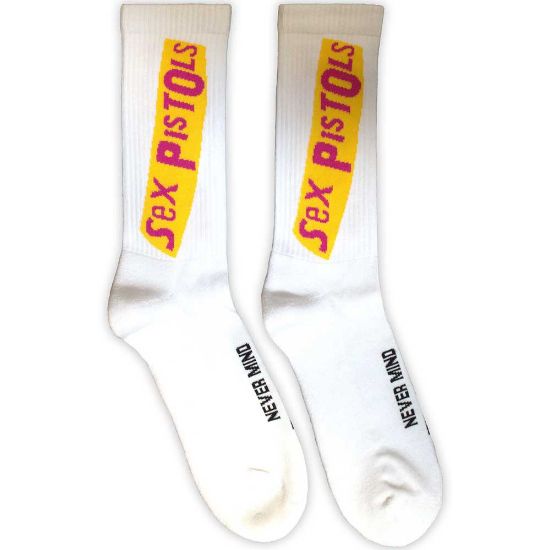 Picture of The Sex Pistols Unisex Terry Socks: Never Mind The Bollocks (UK Size 7 - 11)