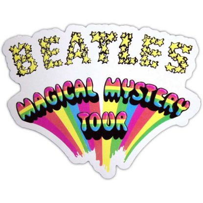 Picture of The Beatles Fridge Magnet: Magical Mystery Tour Logo Embossed