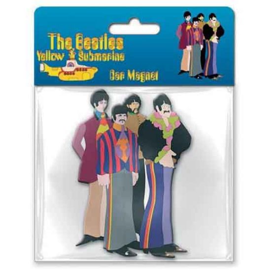 Picture of The Beatles Rubber Magnet: Yellow Submarine Sub Band Car