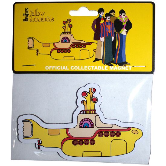 Picture of The Beatles Fridge Magnet: Yellow Submarine Embossed