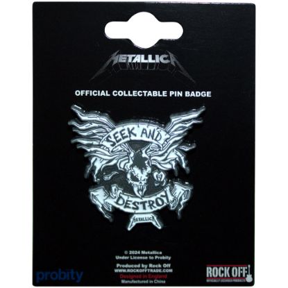 Picture of Metallica Pin Badge: Seek & Destroy