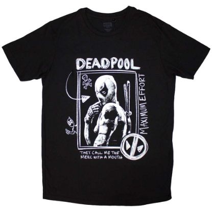 Picture of Marvel Comics Unisex T-Shirt: Deadpool Merc With A Mouth Max Effort