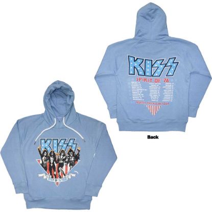 Picture of KISS Unisex Pullover Hoodie: Americana Back Print